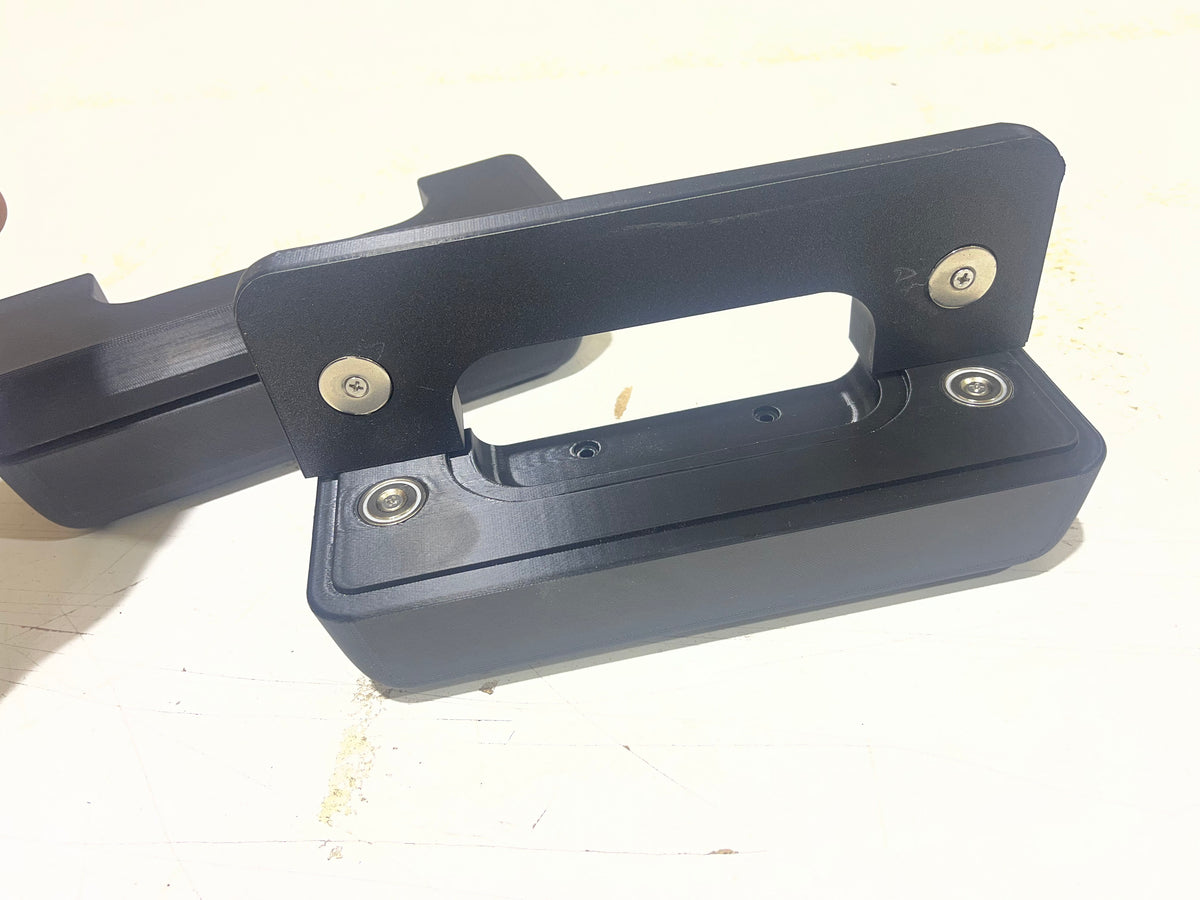 Magnetic Clamshell Armrests | Custom Truck, Hot Rod & Restomod Armrest Handles | 9 Inch